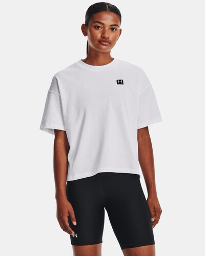Women's UA Logo LC Oversized Heavyweight Short Sleeve