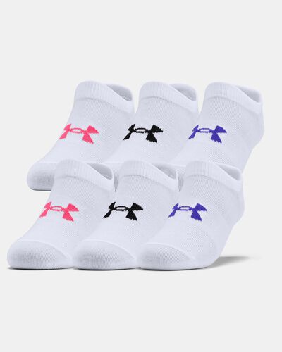 Girls' UA Essentials No Show – 6-Pack