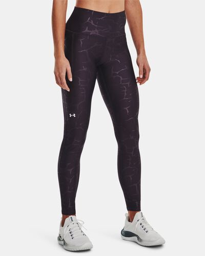 Women's HeatGear® No-Slip Waistband Emboss Leggings