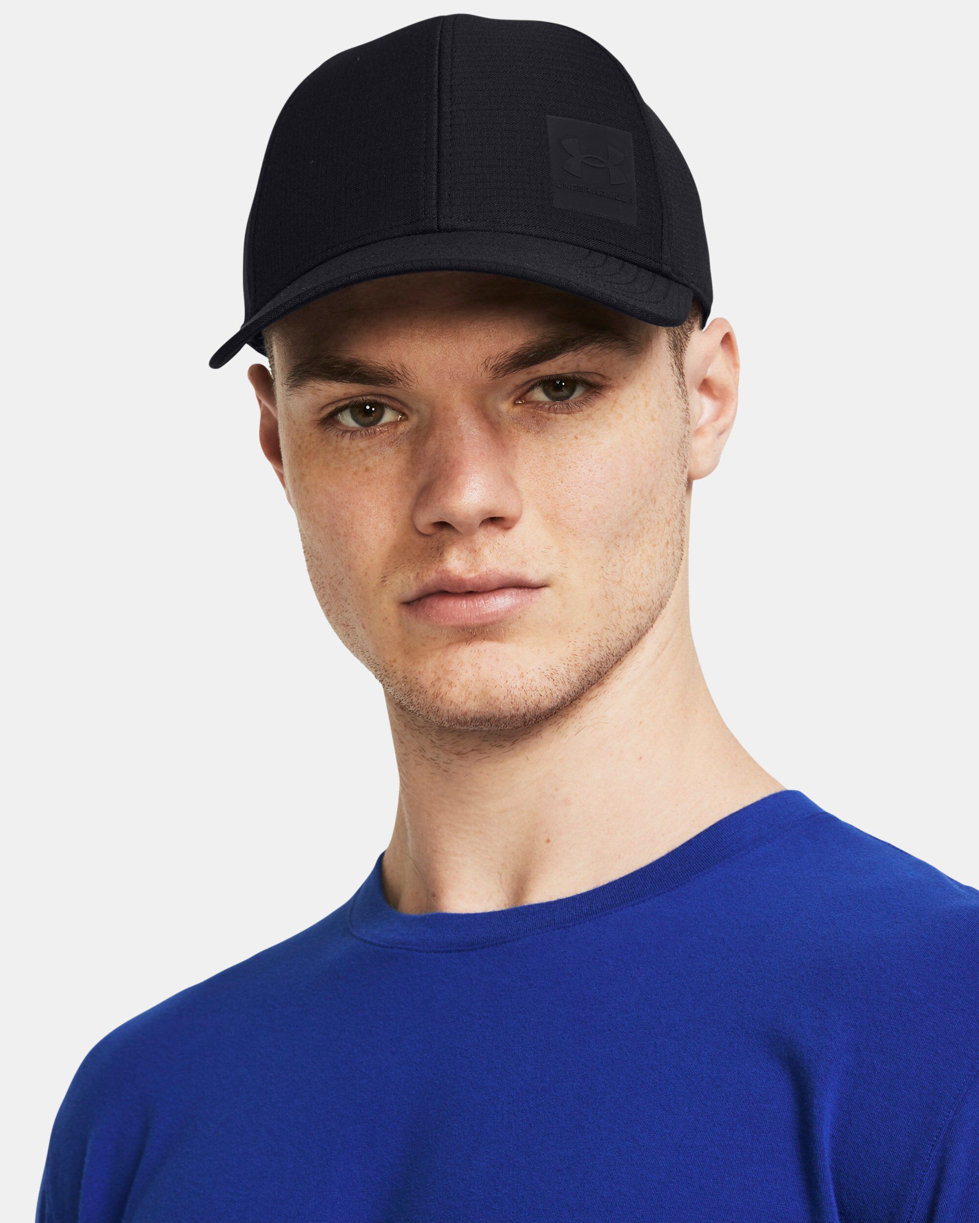 Buy Men's UA ArmourVent Stretch Fit Cap Black in Dubai, UAE | Under Armour