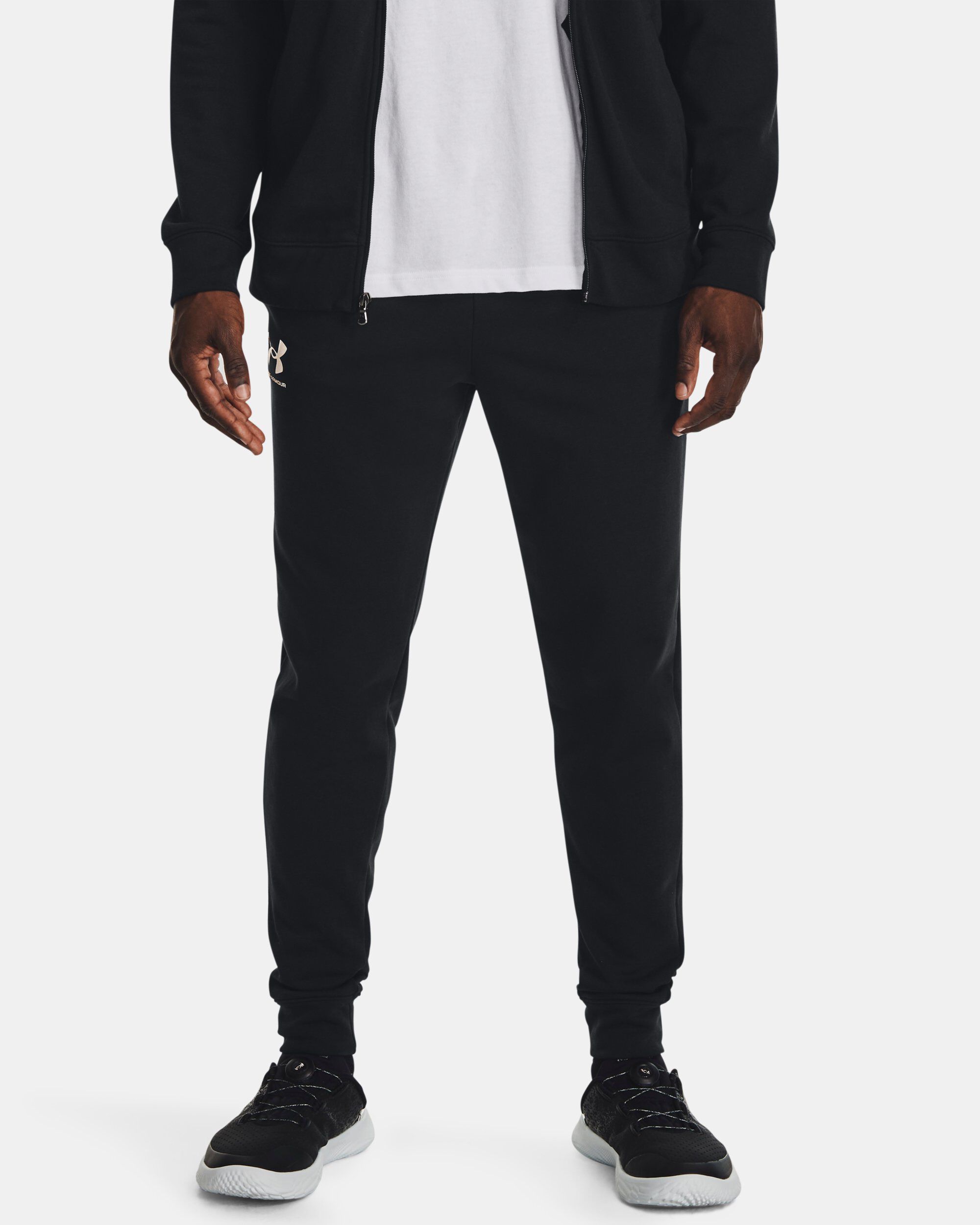 Black formal joggers top