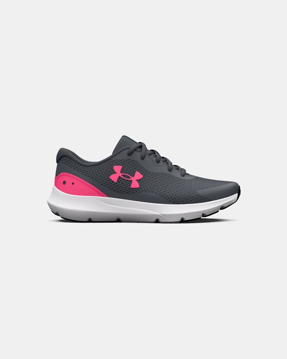 Girls' Grade School UA Surge 3 Running Shoes image number 0