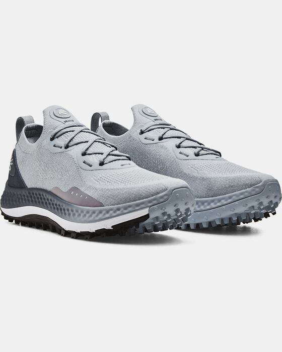 Men's UA Charged Curry Spikeless Golf Shoes image number 3