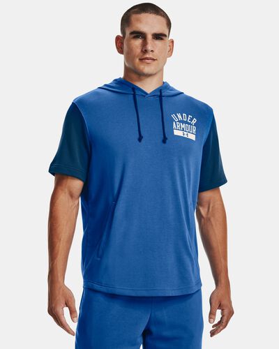 Men's UA Rival Terry Colorblock Short Sleeve Hoodie