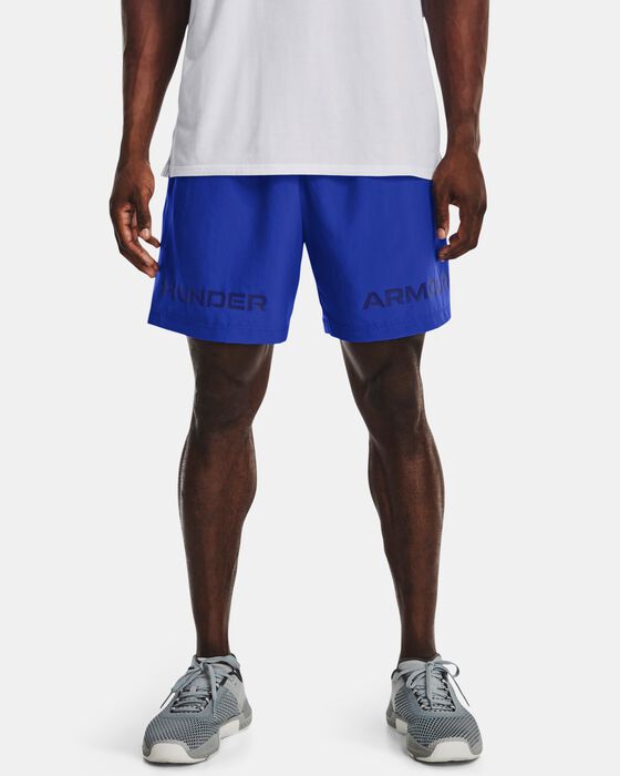Men's UA Woven Graphic Wordmark Shorts image number 0