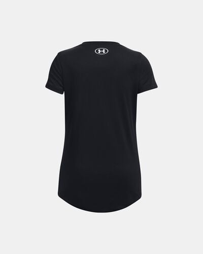 Girls' UA Techâ„¢ Print Fill Big Logo Short Sleeve