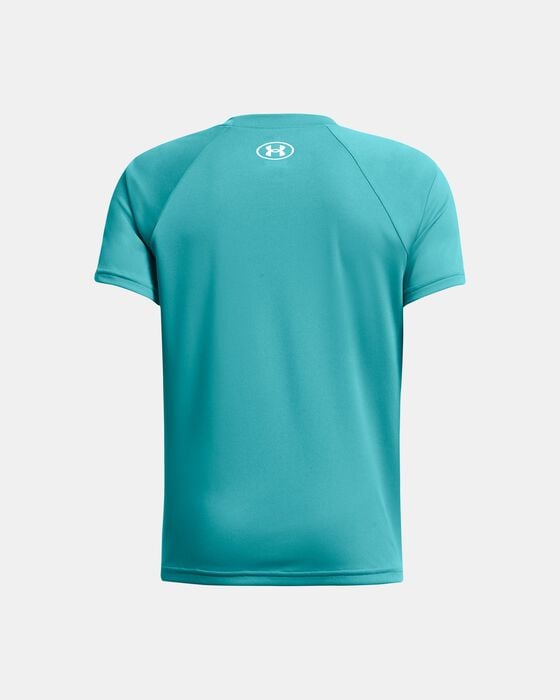 Boys' UA Tech™ Split Wordmark Short Sleeve image number 1