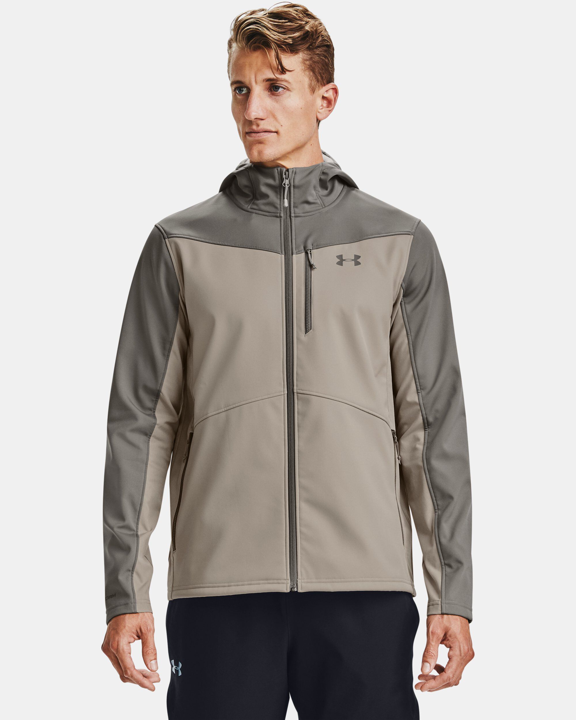 Under Armour Men s ColdGear Infrared Shield Hooded Jacket Brown