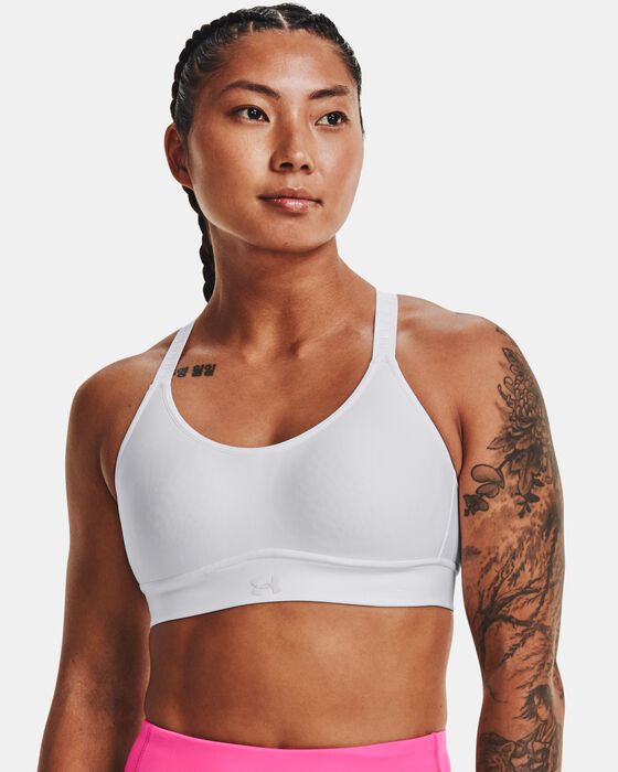 Women's UA Infinity Mid Covered Sports Bra image number 0