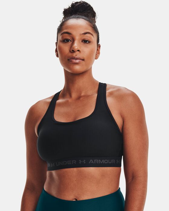 Women's Armour® Mid Crossback Sports Bra image number 3