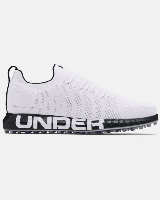 Buy Men's UA HOVR™ Knit Lace Up Spikeless Golf Shoes White in