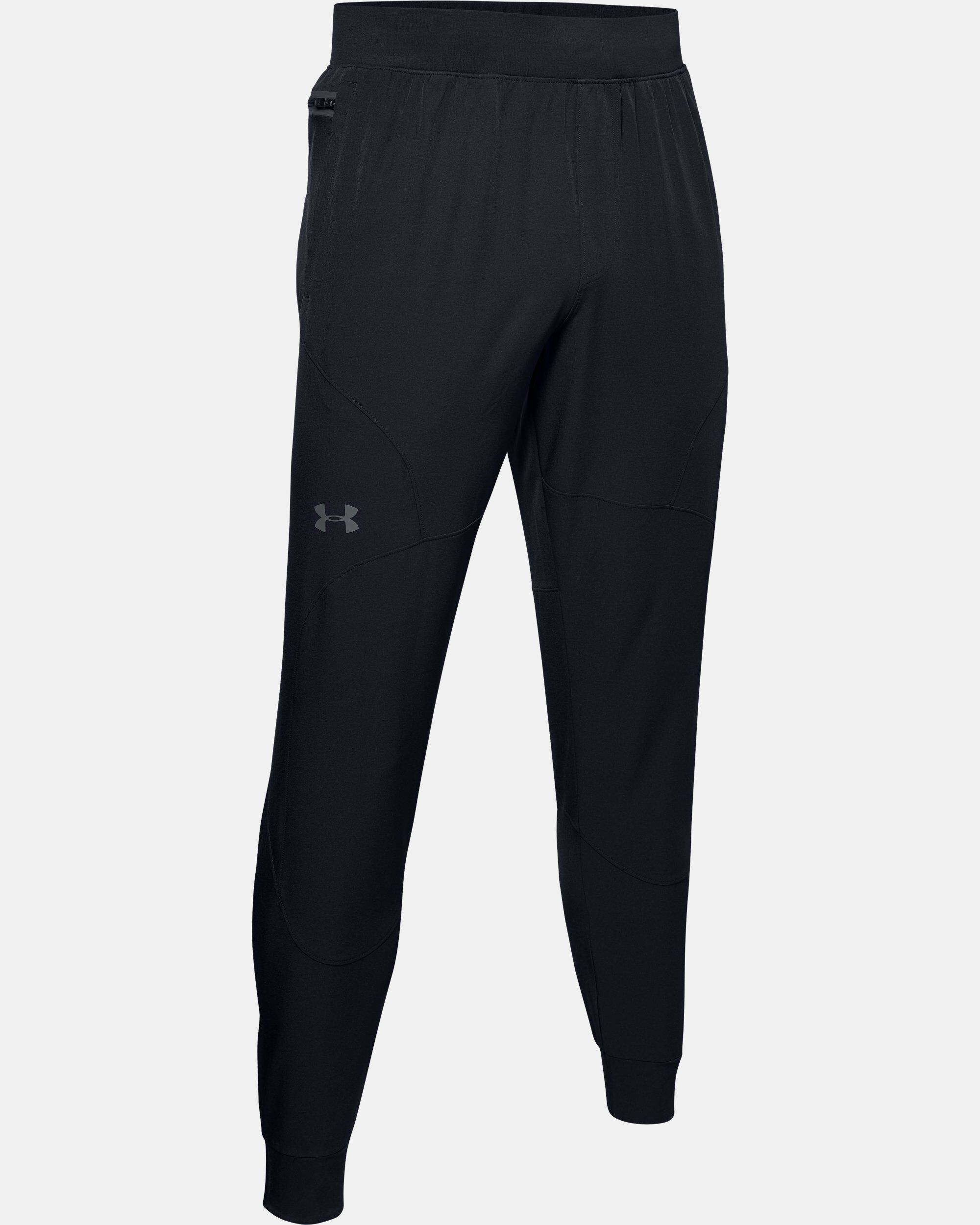 Under armour black joggers mens outlet