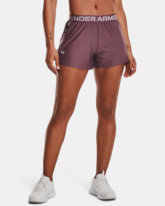 Women's UA Play Up Inset Printed Shorts image number 0