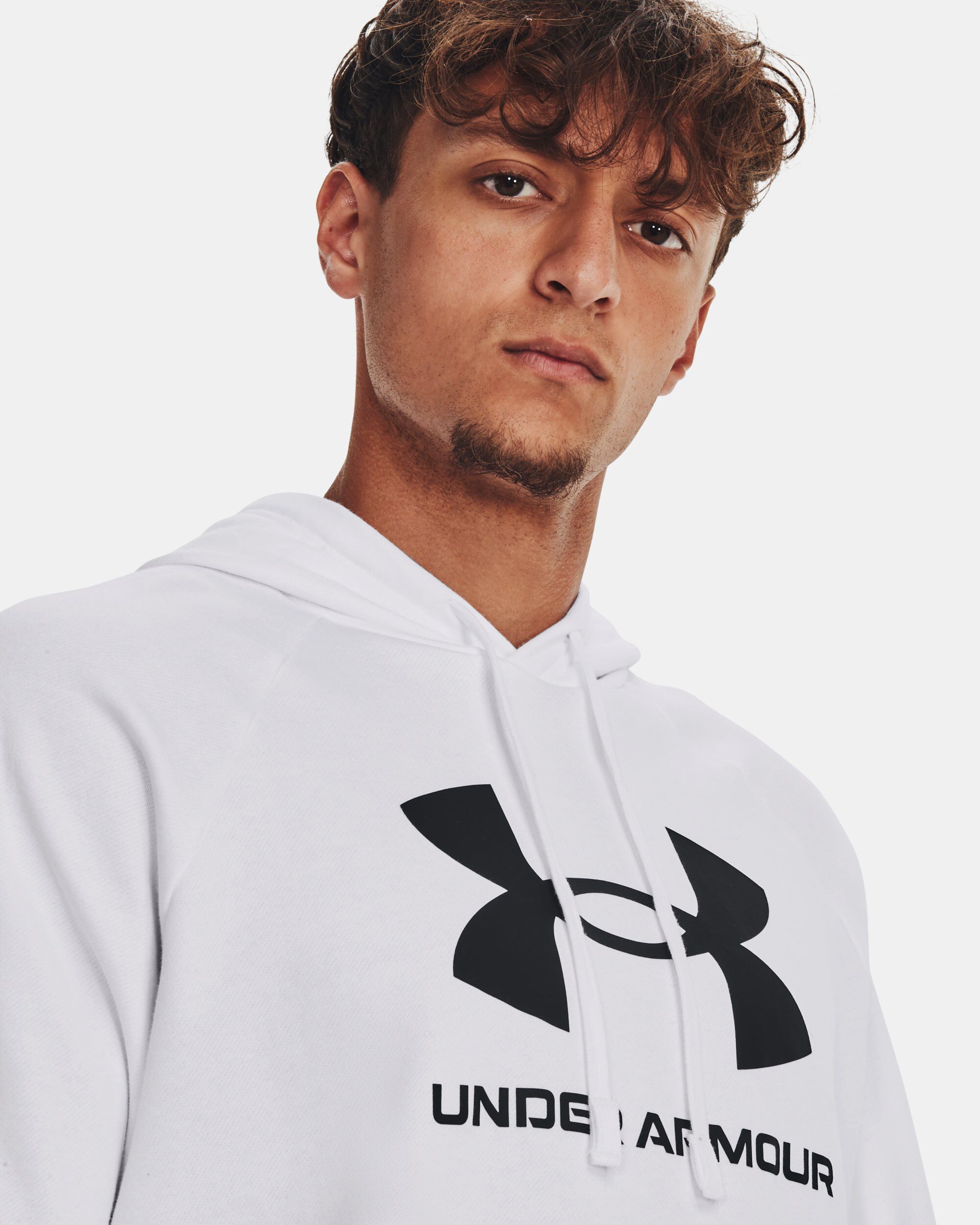 Men's white under armour hoodie store