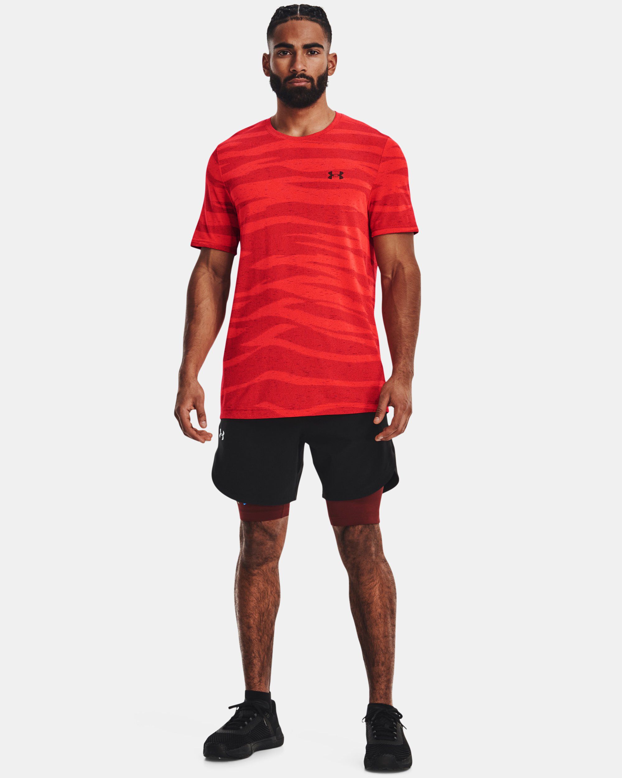 Red sales long shorts