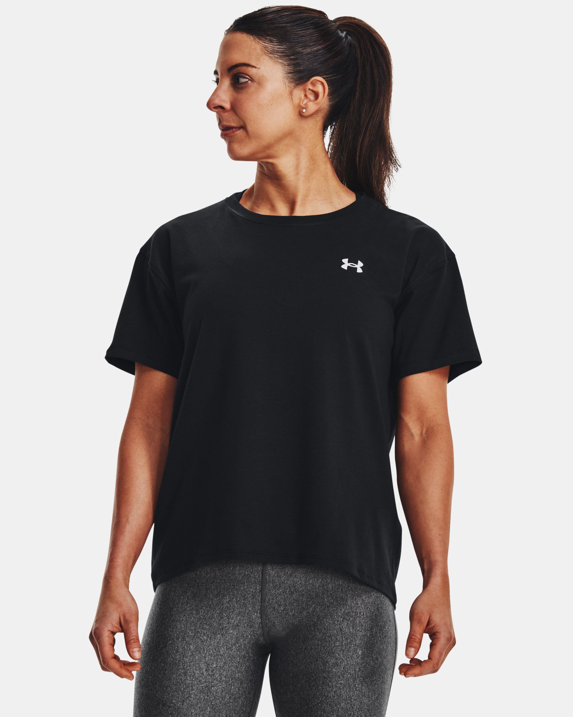 Womens black under armour shirt top