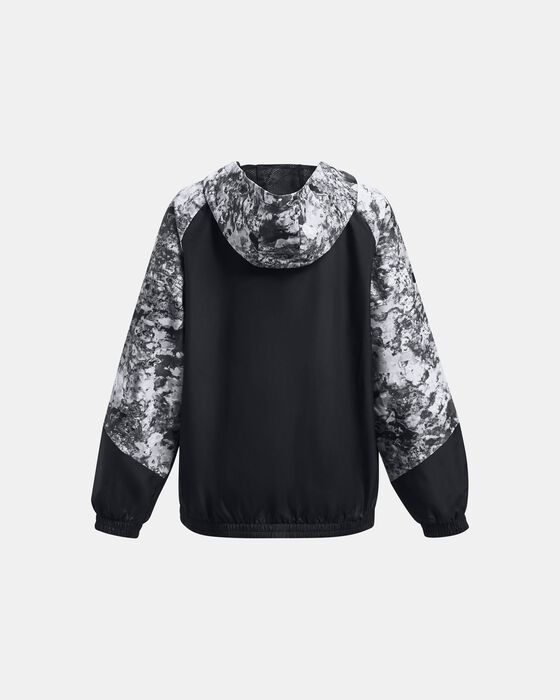 Girls' UA Woven Full-Zip Jacket image number 1