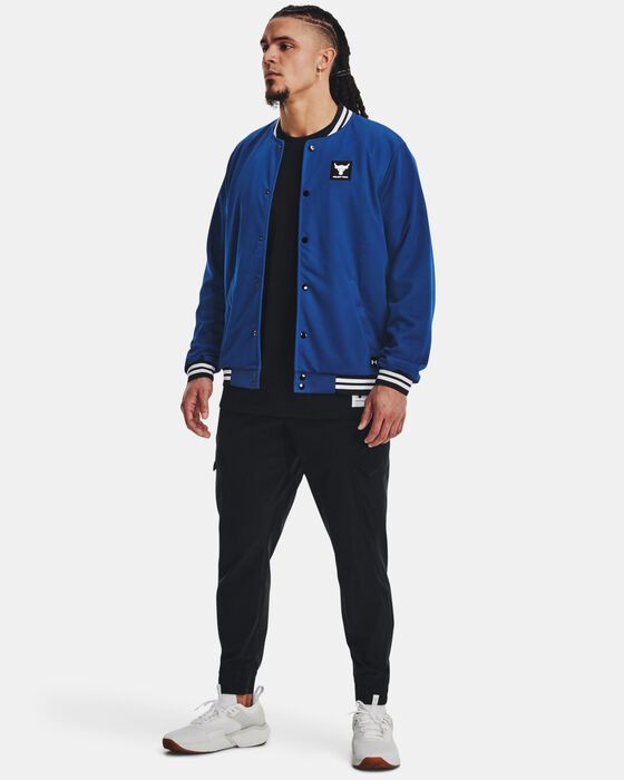 Men's Project Rock Mesh Varsity Jacket image number 2