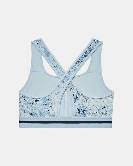 Women's Project Rock Printed Crossback Sports Bra image number 3