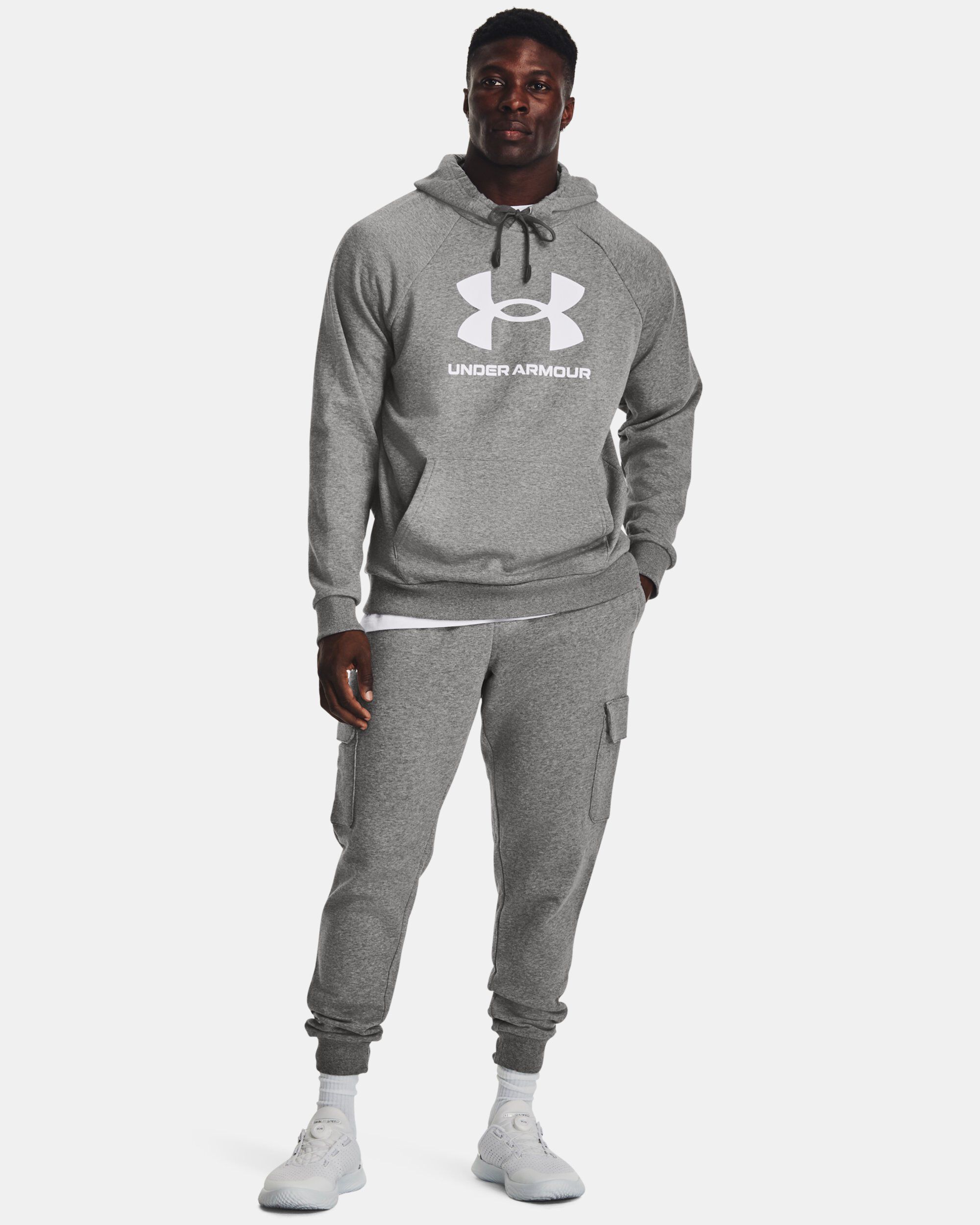 Men's ua rival fleece logo joggers outlet