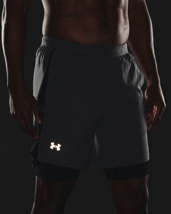Men's UA Launch Run 2-in-1 Shorts image number 4