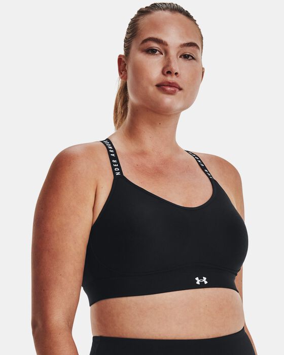 Women's UA Infinity Low Covered Sports Bra image number 4