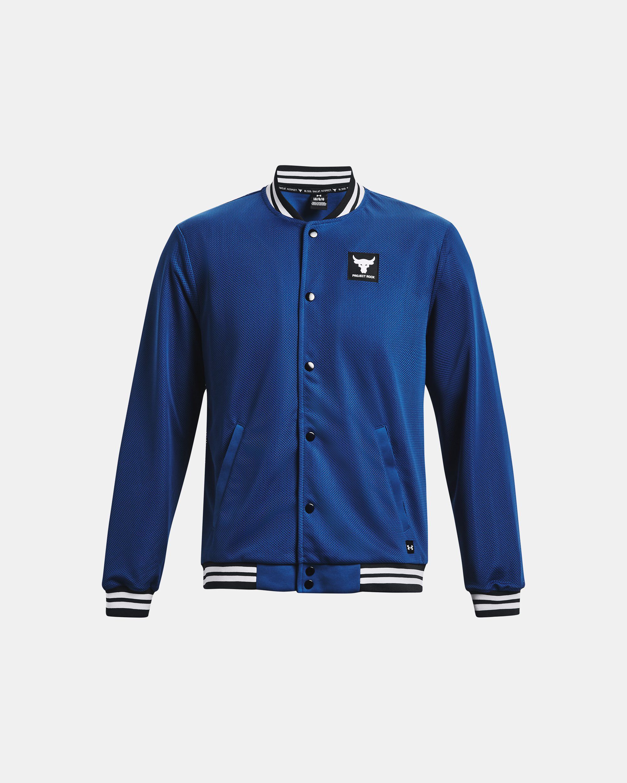 Under armour sales varsity jacket