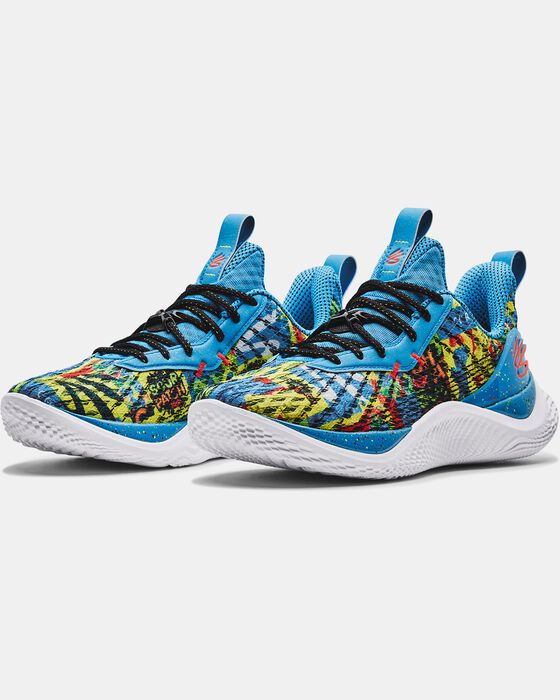 Unisex Curry Flow 10 'Sour Then Sweet' Basketball Shoes image number 3