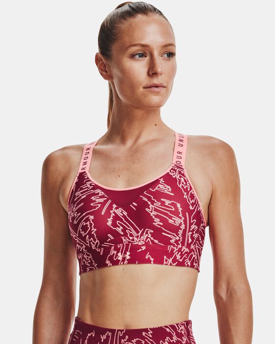 Women's UA Infinity High Printed Sports Bra image number 0