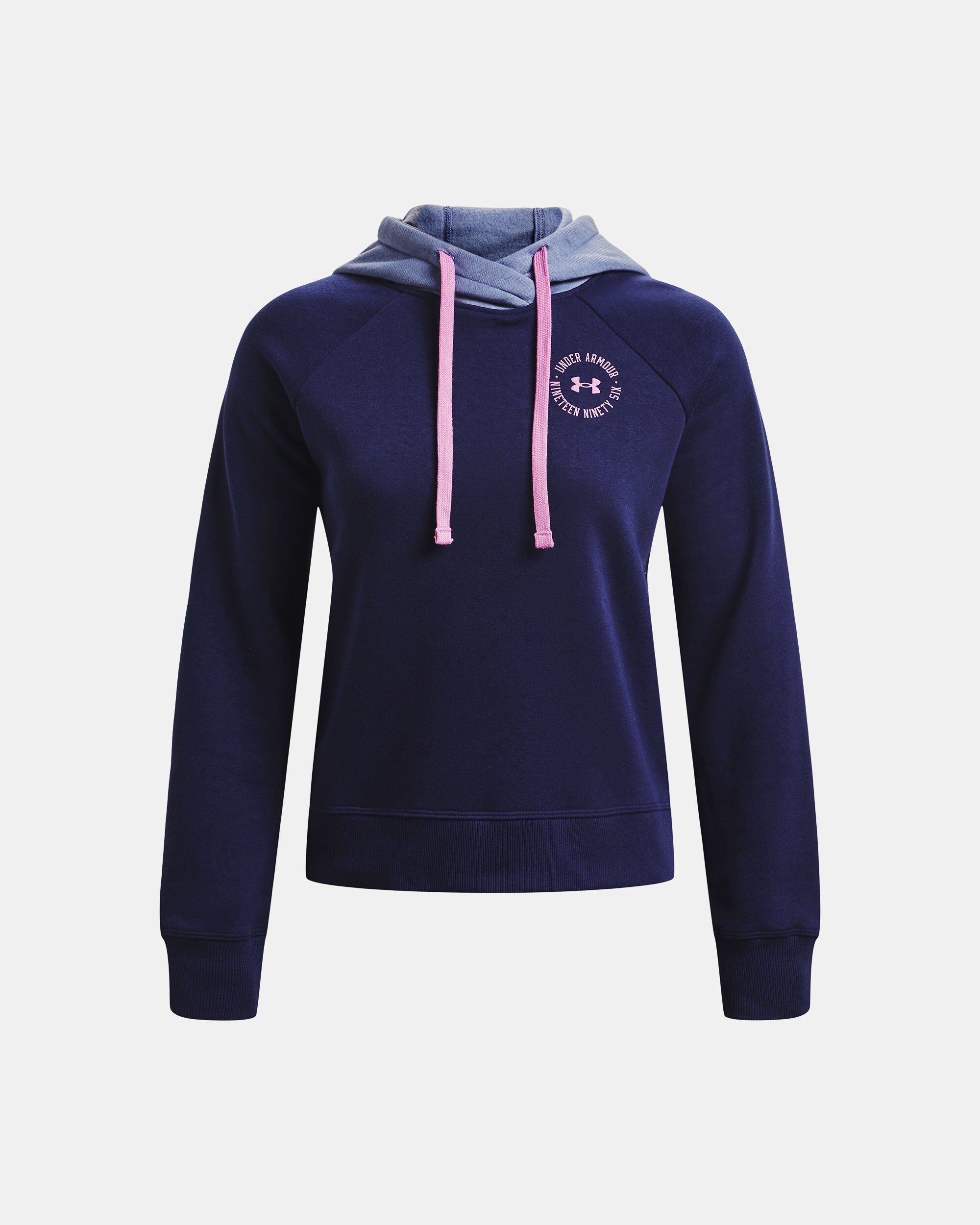 Buy Women s UA Rival Fleece Colorblock Hoodie Blue in Dubai UAE Under Armour