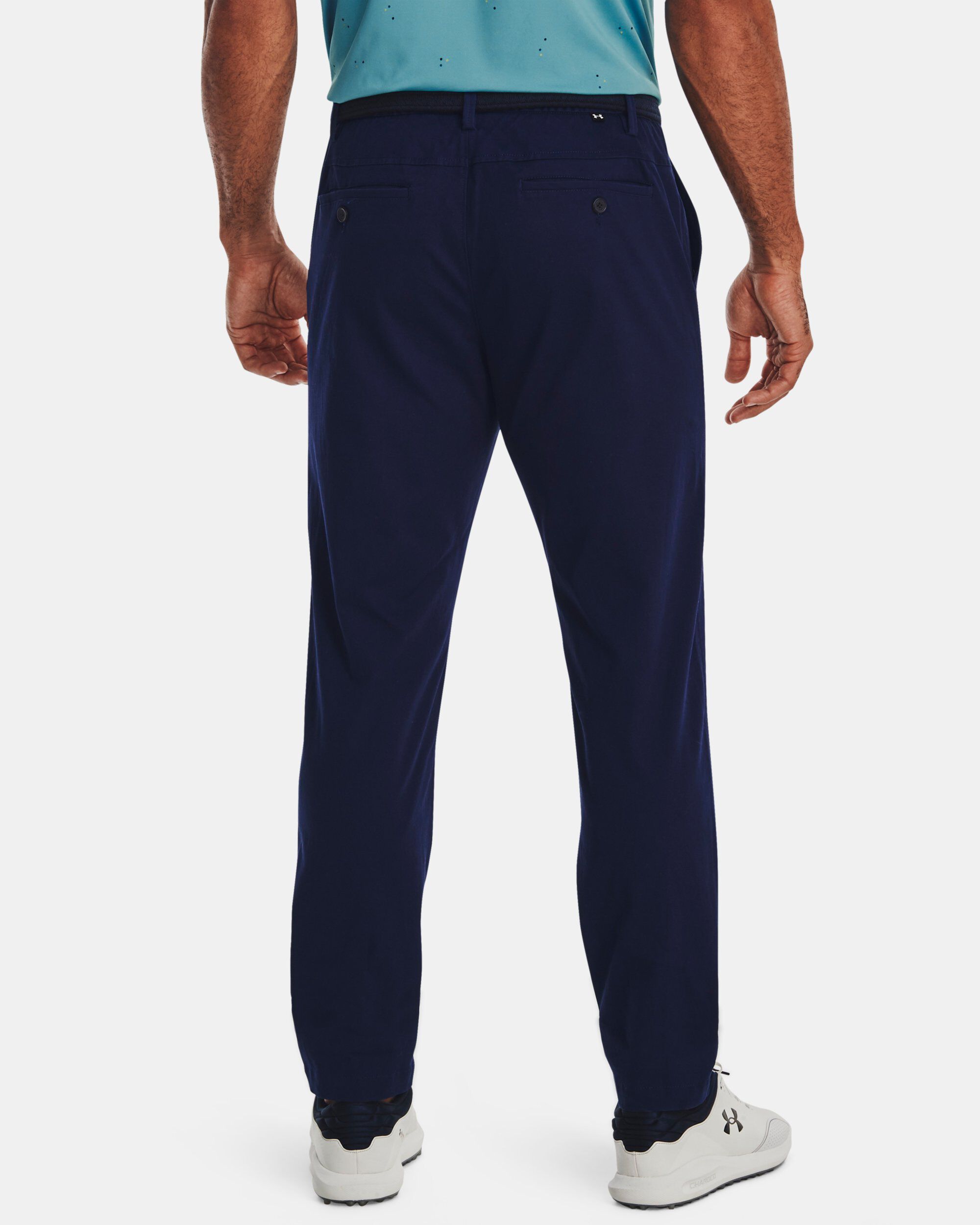 Tapered navy chinos discount