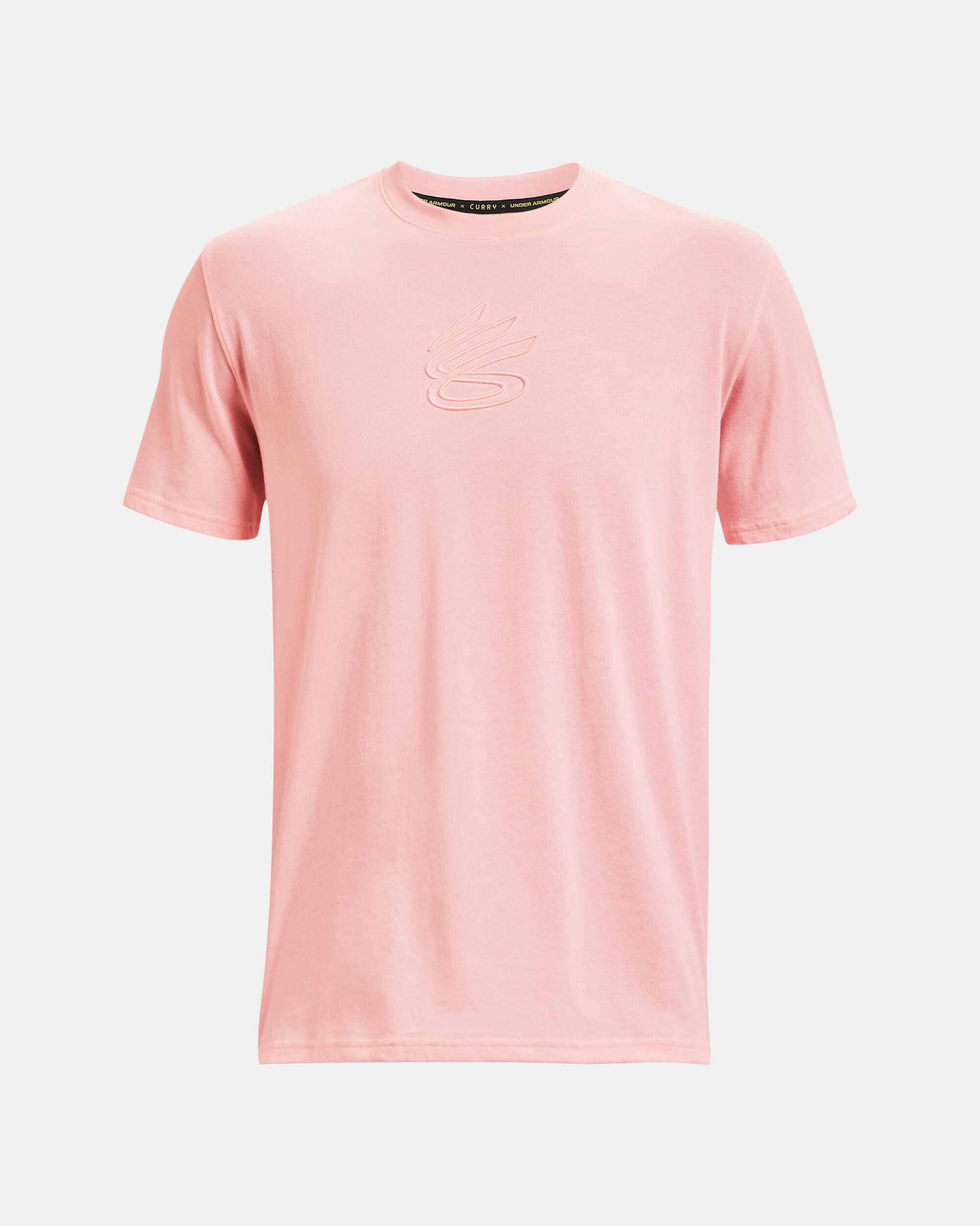 Under Armour Men s Curry Embroidered UNDRTD T Shirt Pink in Dubai UAE
