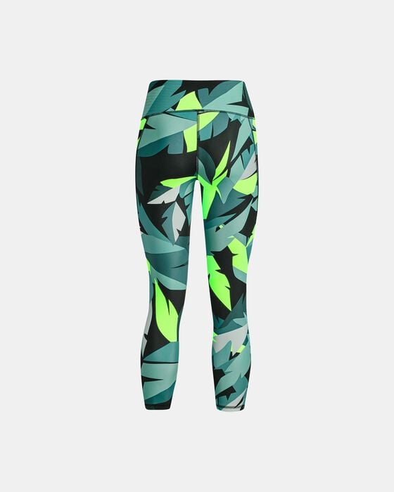 Women's HeatGear® Armour No-Slip Waistband Printed Ankle Leggings image number 5