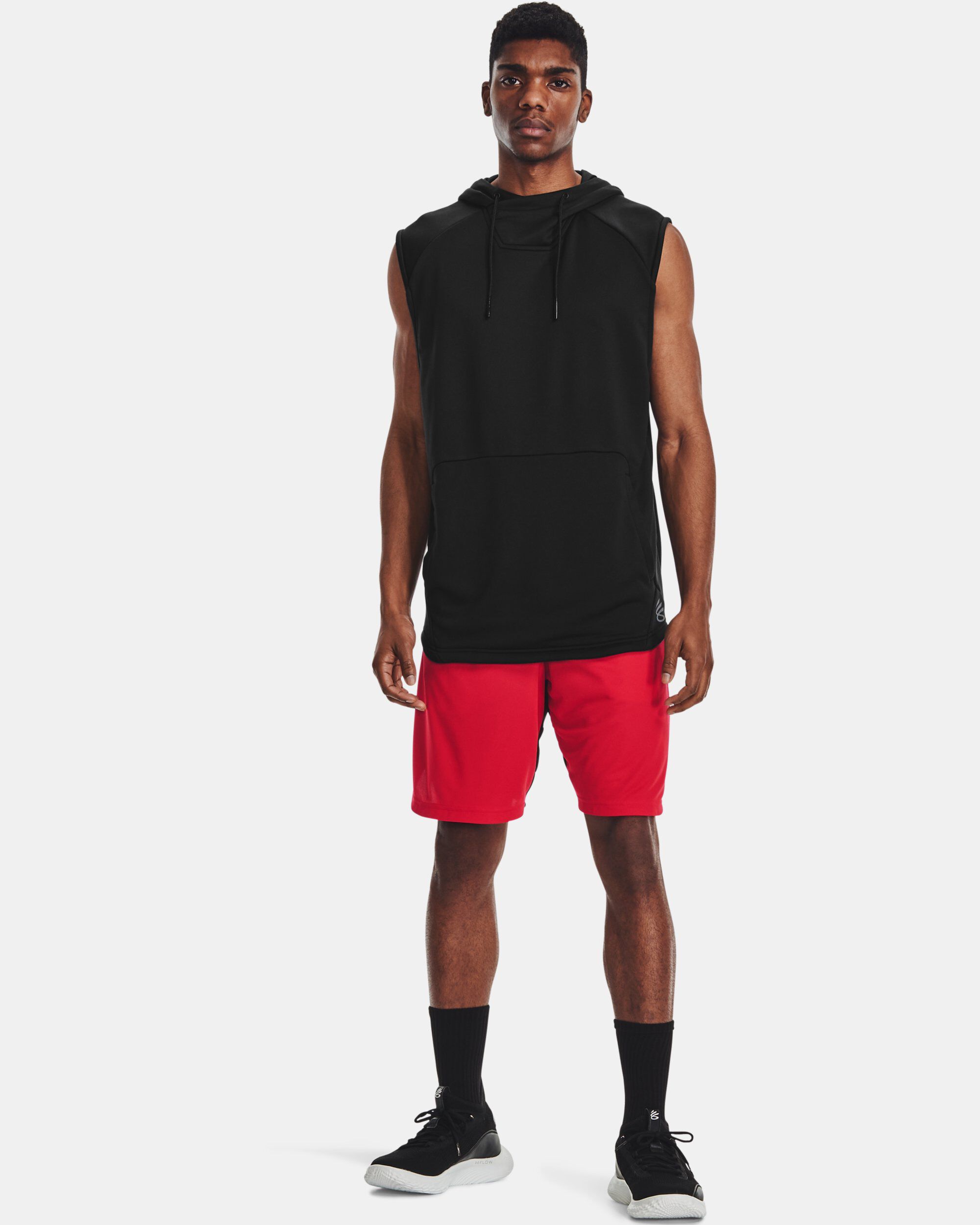 Buy Men s Curry UNDRTD Sleeveless Hoodie Black in Dubai UAE Under Armour