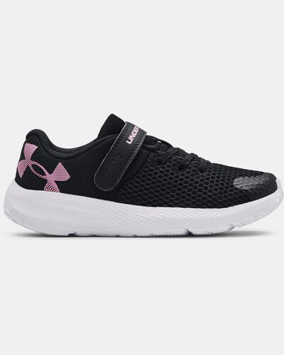 Girls' Pre-School UA Pursuit 2 AC Big Logo Running Shoes