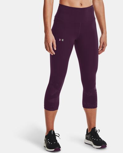 Women's UA RUSH™ No-Slip Waistband Tonal Capris