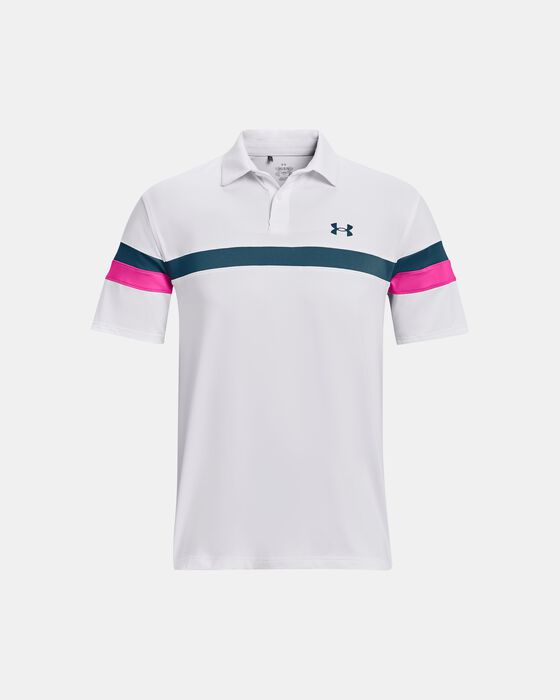 Men's UA Tee To Green Colorblock Polo image number 4