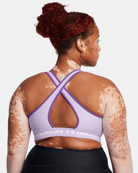 Women's Armour® Mid Crossback Sports Bra image number 4