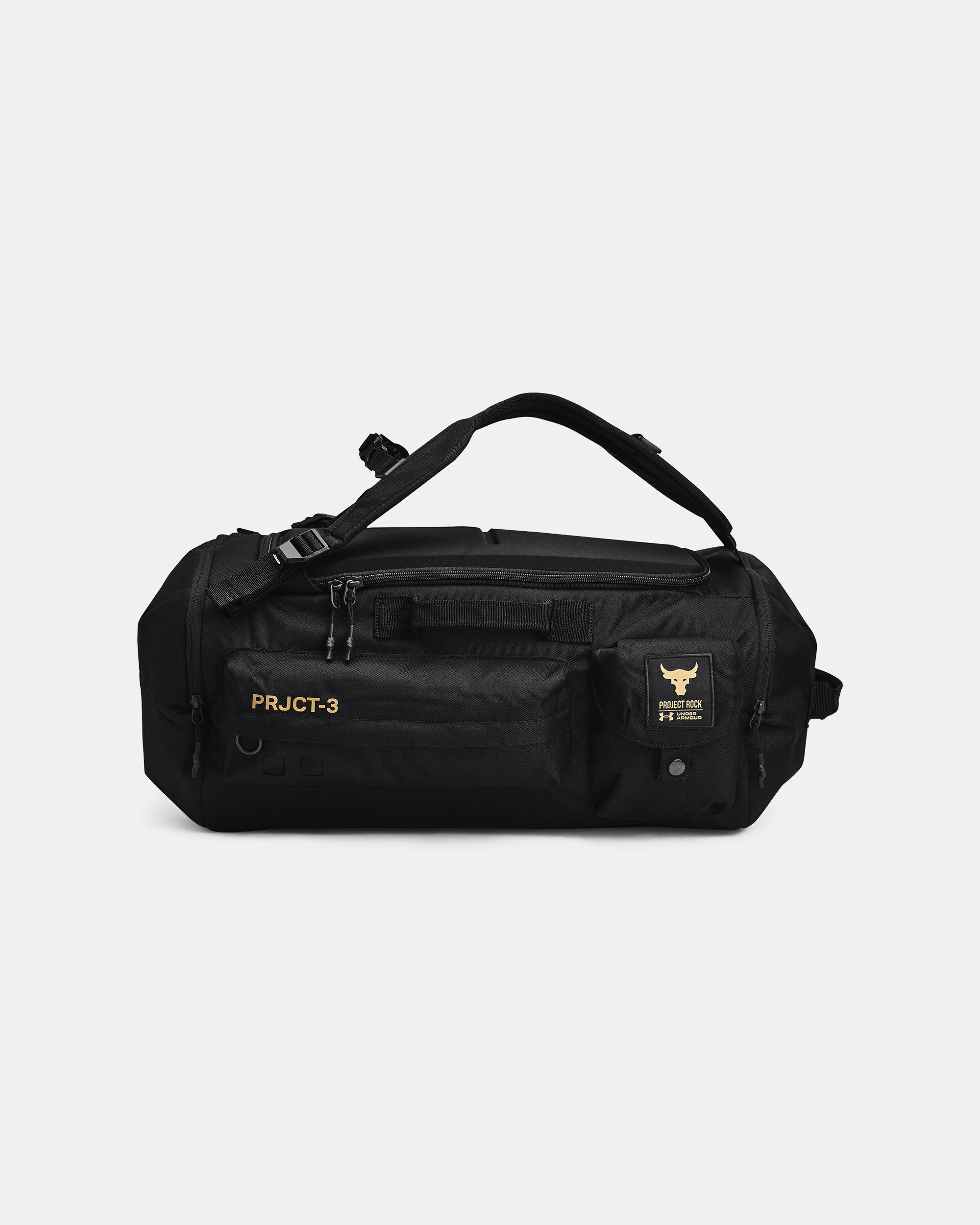 Shop Under Armour Project Rock Men's Duffel Backpack Black in