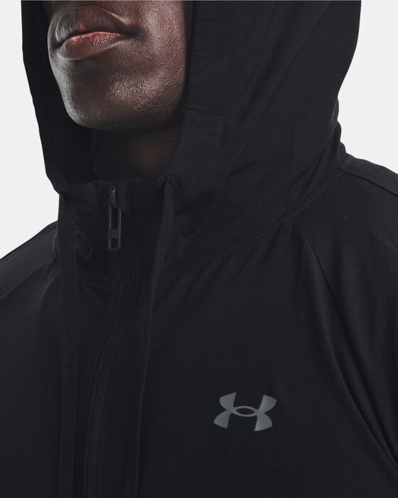 Under Armour Men's UA Woven Perforated Windbreaker Jacket Black in ...