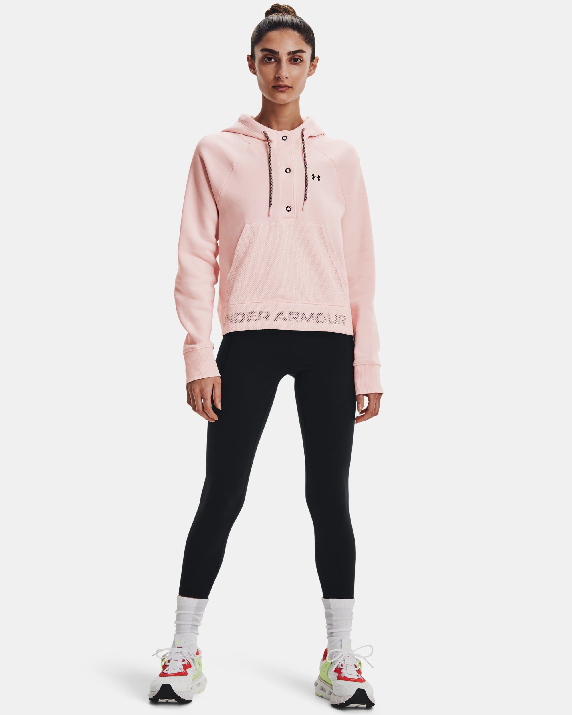 Under Armour Women s UA Rival Fleece Mesh Hoodie Pink in Dubai UAE