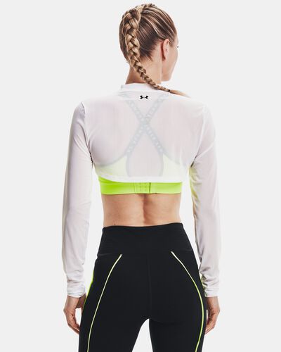 Women's UA Mesh Crop Mock Long Sleeve