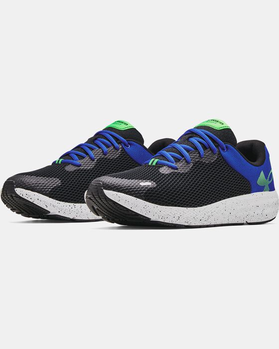 Men's UA Charged Pursuit 2 Big Logo Speckle Running Shoes image number 3