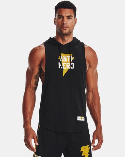 Men's Project Rock Black Adam Sleeveless Hoodie