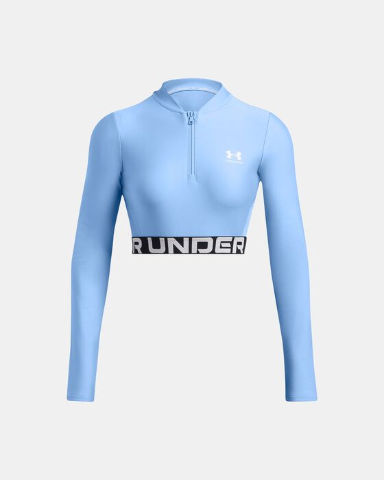 Women's HeatGear® Rib ¼ Zip Long Sleeve image number 0