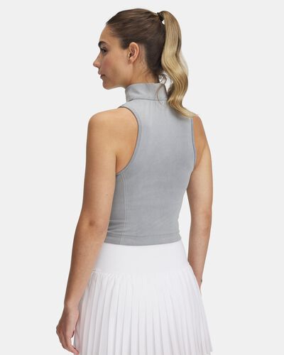 Women's UA Vanish Seamless Washed Sleeveless Zip