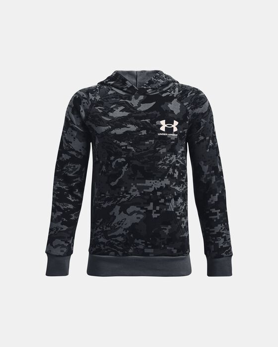 Boys' UA Rival Fleece ABC Camo Hoodie image number 0