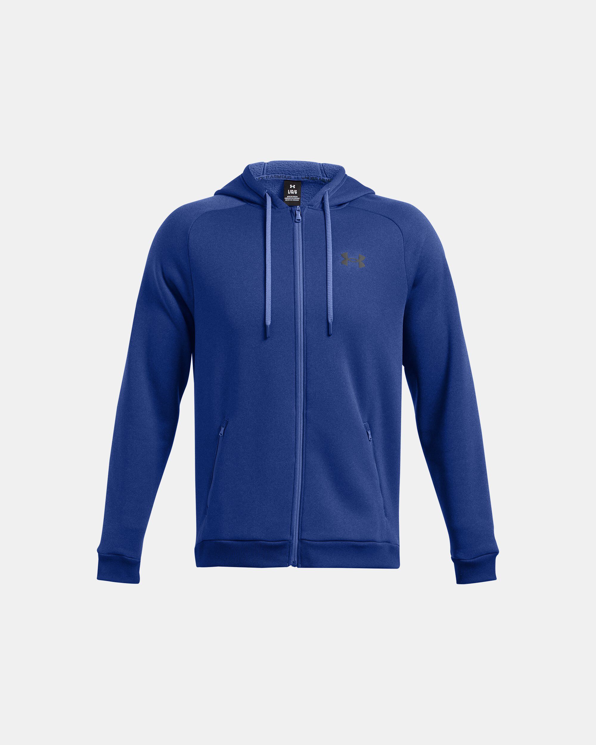 Navy blue under armour sweatshirt store