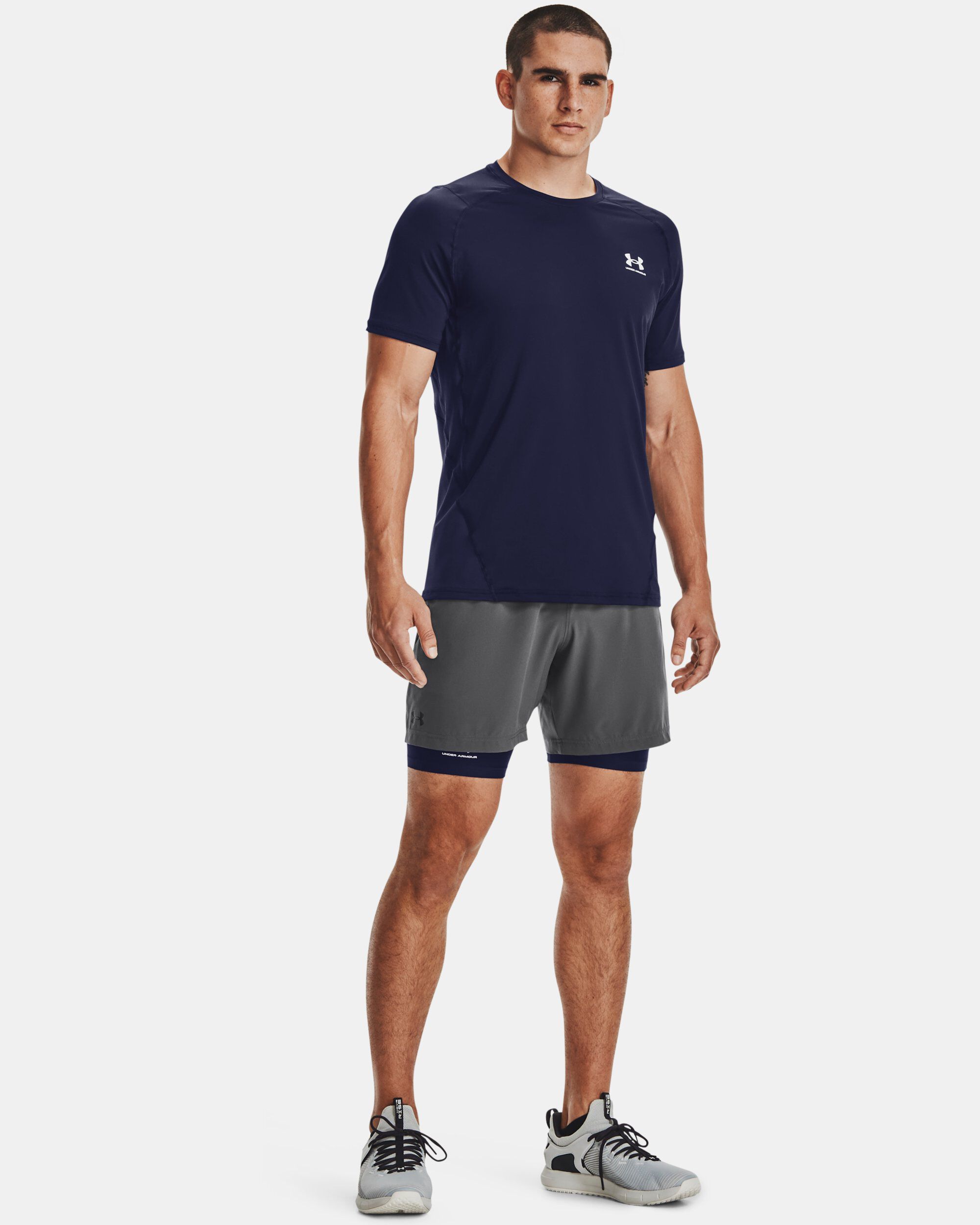 Under armour fitted shorts top