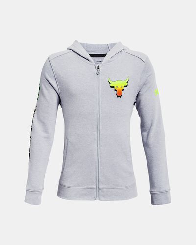 Boys' Project Rock Terry Full Zip Hoodie
